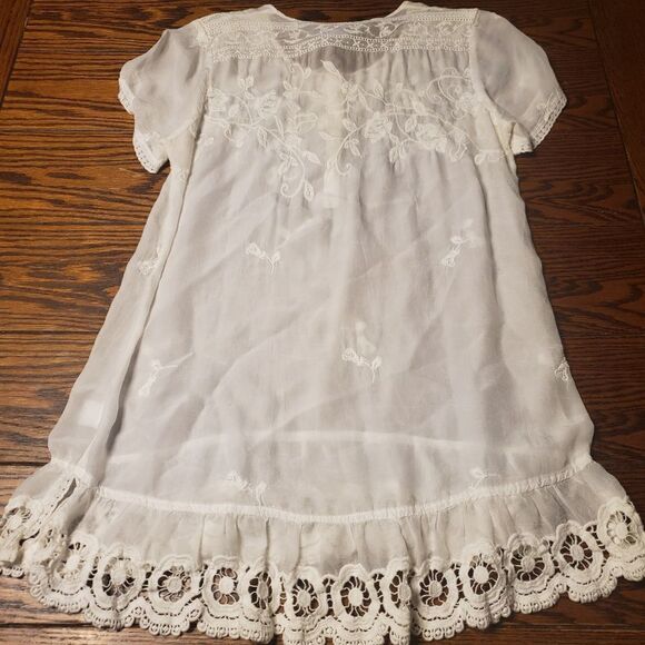 Johnny Was white rose embroidered blouse size xs - Picture 2 of 4